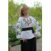Embroidered blouse "Olvia: pansies"